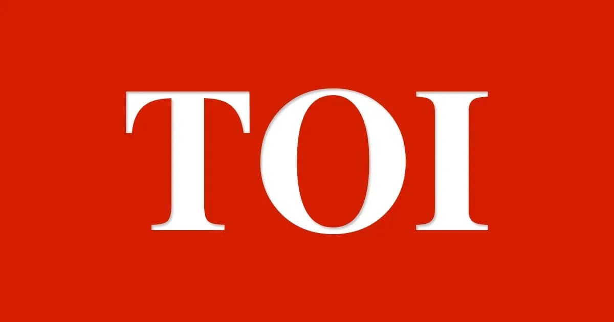 Logo of The Times of India on red background Logo of The Times of India on red background
