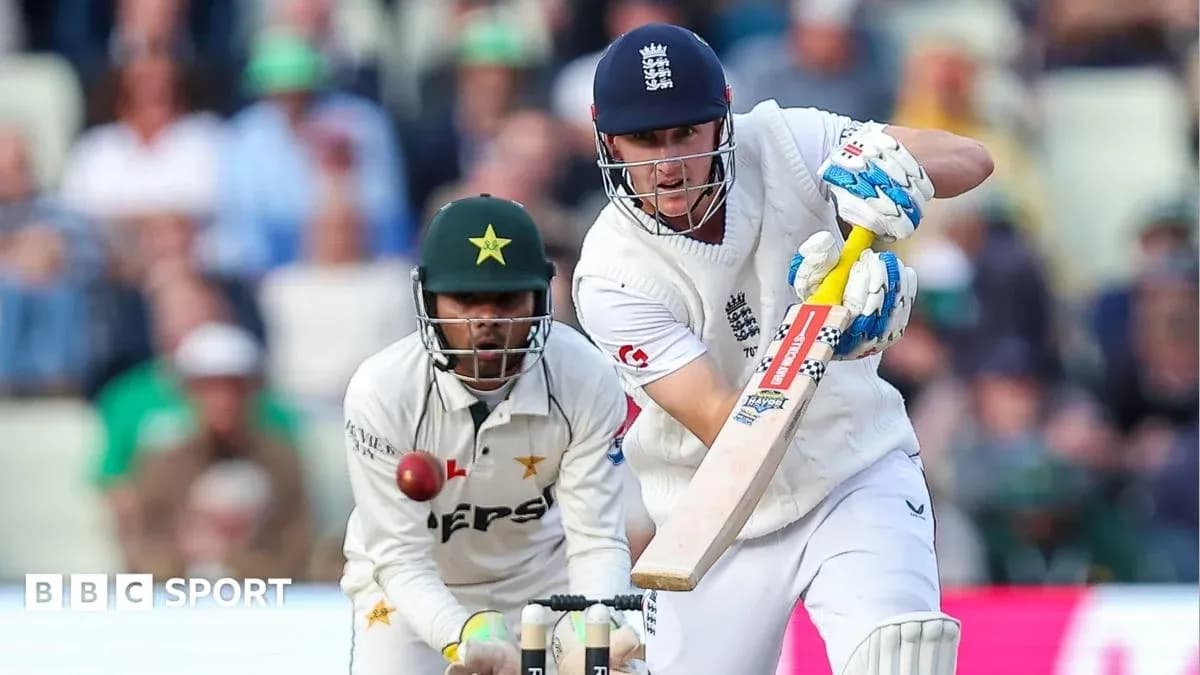Batsman playing a shot against bowler in cricket match Batsman playing a shot against bowler in cricket match