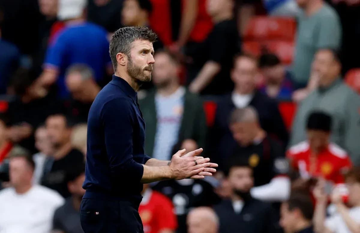 Manager gesturing during match at Old Trafford Manager gesturing during match at Old Trafford