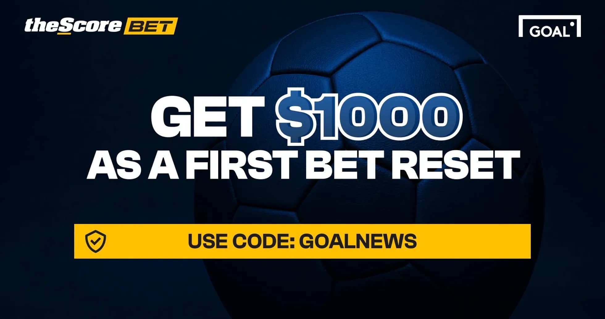 Promotional banner for sports betting offer Promotional banner for sports betting offer