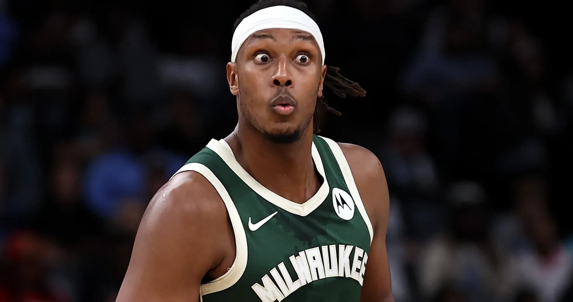Milwaukee Bucks player in action during game Milwaukee Bucks player in action during game