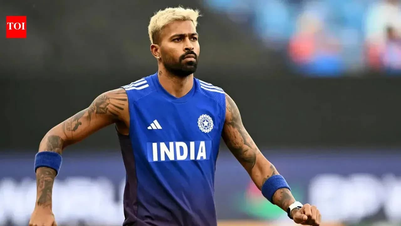 Player warming up in India training kit Player warming up in India training kit