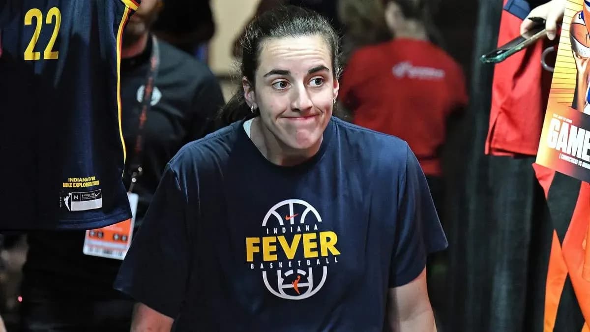 Player in Indiana Fever shirt entering the arena Player in Indiana Fever shirt entering the arena