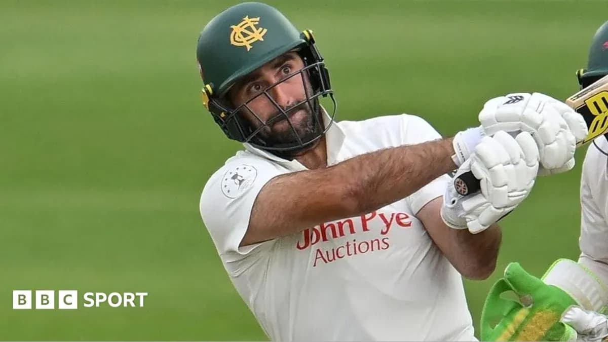 Batsman hitting a shot during cricket match Batsman hitting a shot during cricket match