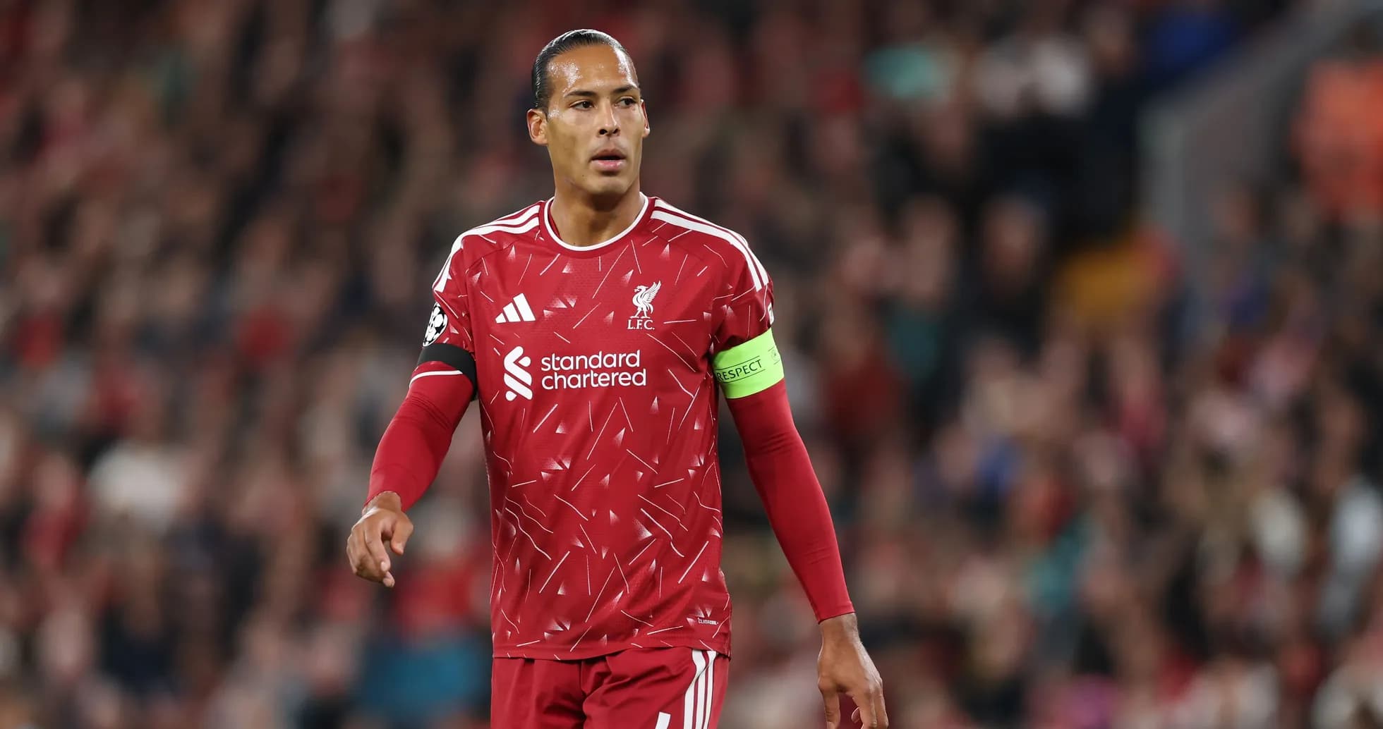 Liverpool player in red jersey during match Liverpool player in red jersey during match