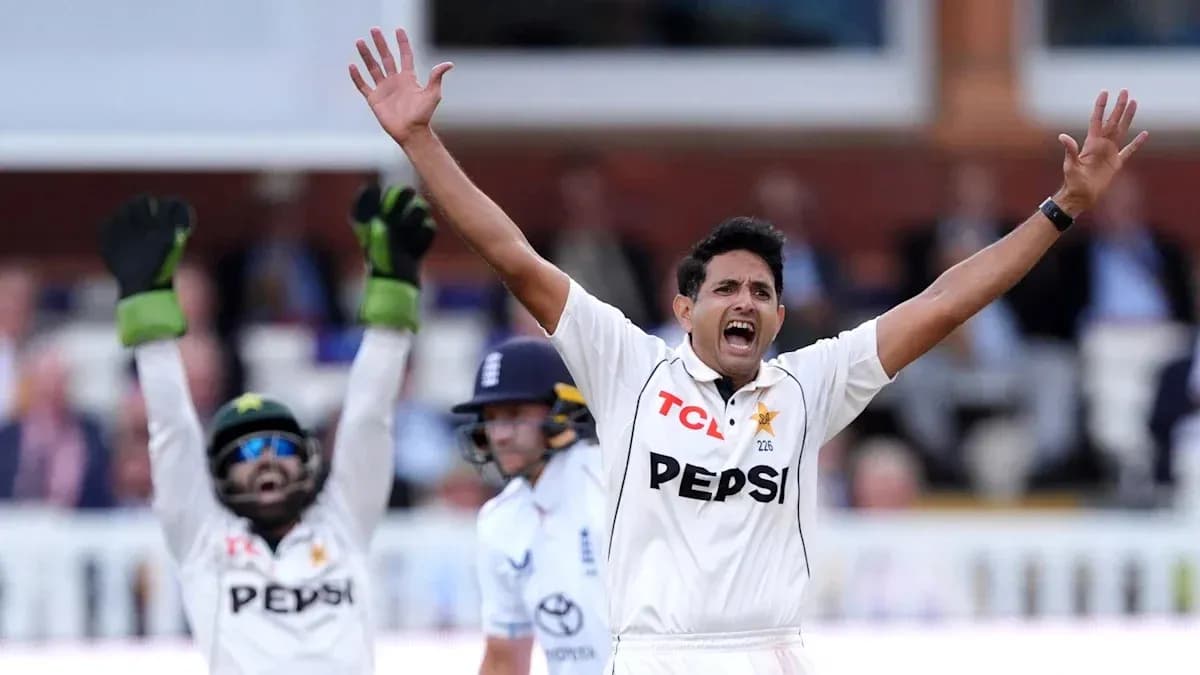 Bowler appealing for a wicket during match Bowler appealing for a wicket during match
