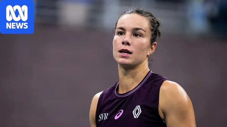 Athlete in a sports uniform on court Athlete in a sports uniform on court