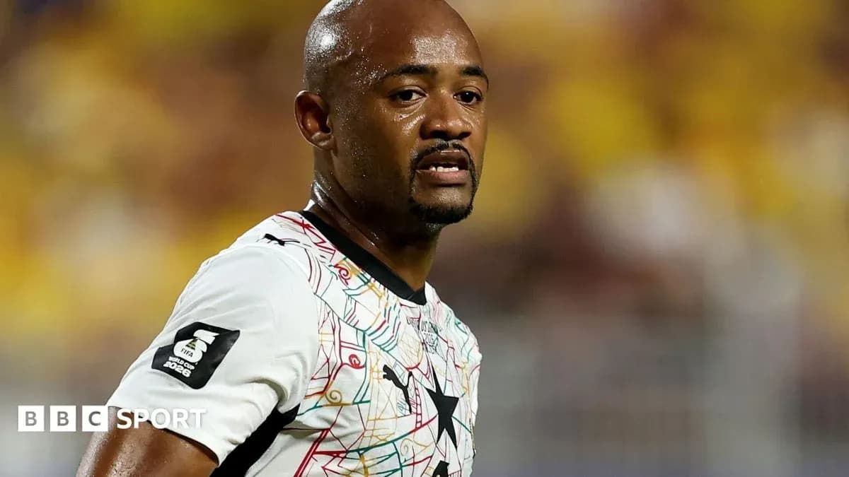 Player wearing Ghana jersey during match action Player wearing Ghana jersey during match action